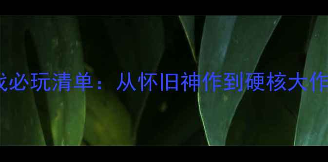 图片 80款经典单机游戏必玩清单：从怀旧神作到硬核大作的通关攻略指南2