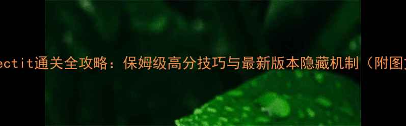 图片 Connectit通关全攻略：保姆级高分技巧与最新版本隐藏机制（附图文）2