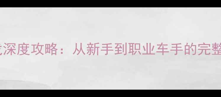 图片 F1单机游戏深度攻略：从新手到职业车手的完整进阶指南2