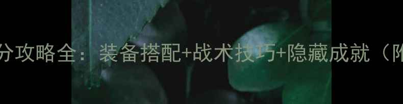 图片 SmashBandits高分攻略全：装备搭配+战术技巧+隐藏成就（附新手入门指南）