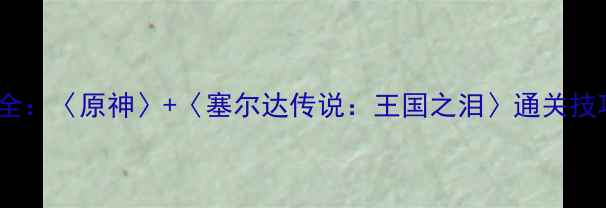 图片 TV游戏攻略大全：〈原神〉+〈塞尔达传说：王国之泪〉通关技巧与隐藏内容2