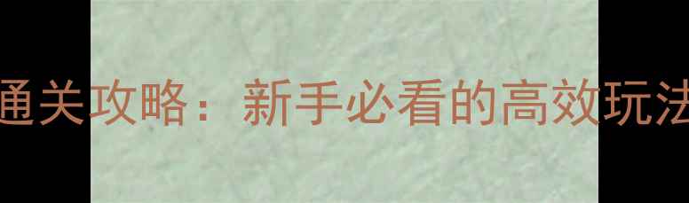 图片 Tocacity全通关攻略：新手必看的高效玩法与隐藏要素