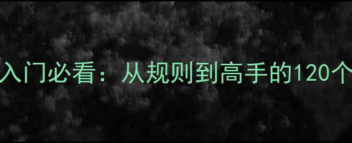 图片 iPhone单机围棋入门必看：从规则到高手的120个技巧与实战教学