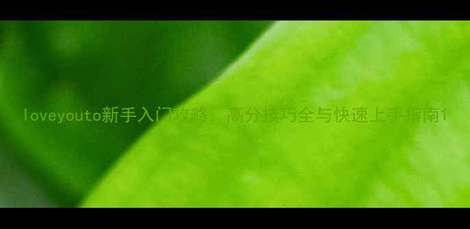 图片 loveyouto新手入门攻略：高分技巧全与快速上手指南1