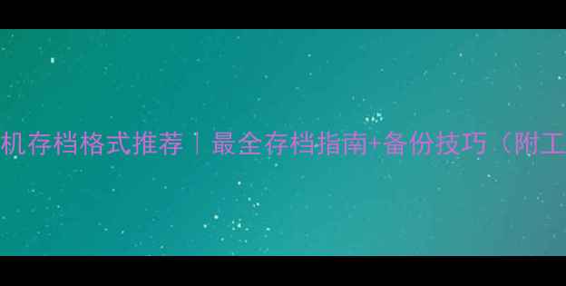 图片 ✨手机单机存档格式推荐｜最全存档指南+备份技巧（附工具清单）