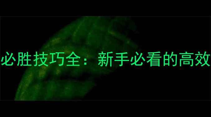 图片 二战风云攻城战必胜技巧全：新手必看的高效攻略与战术指南