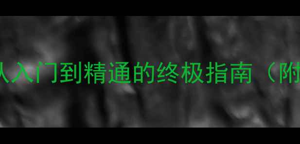 图片 二维征服全攻略：从入门到精通的终极指南（附免费技巧+资源包）