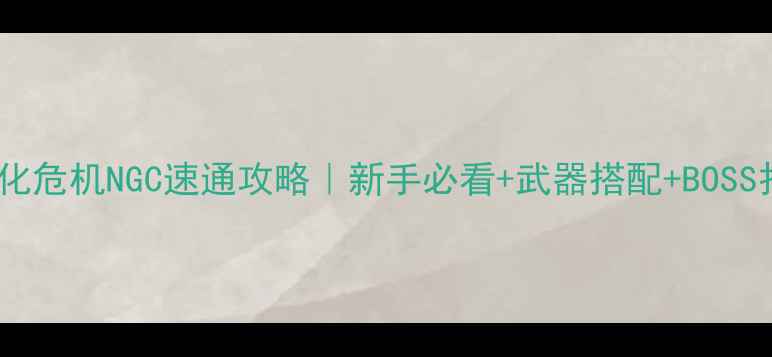 图片 保姆级生化危机NGC速通攻略｜新手必看+武器搭配+BOSS打法全💥1