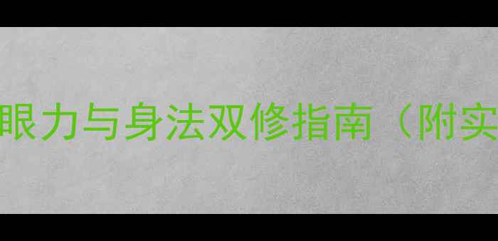 图片 单机武侠游戏攻略：眼力与身法双修指南（附实战技巧+避坑心得）2