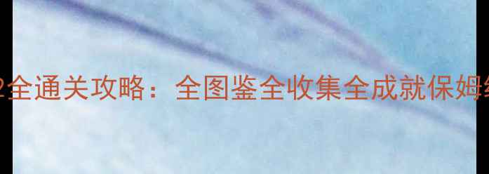图片 口袋妖怪XY爆炎黑2全通关攻略：全图鉴全收集全成就保姆级指南（最新版）2