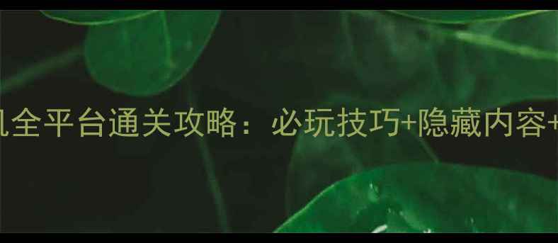 图片 口袋妖怪单机全平台通关攻略：必玩技巧+隐藏内容+阵容搭配全2