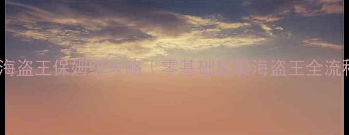 图片 大航海时代：海盗王保姆级攻略｜零基础逆袭海盗王全流程保姆级教程2