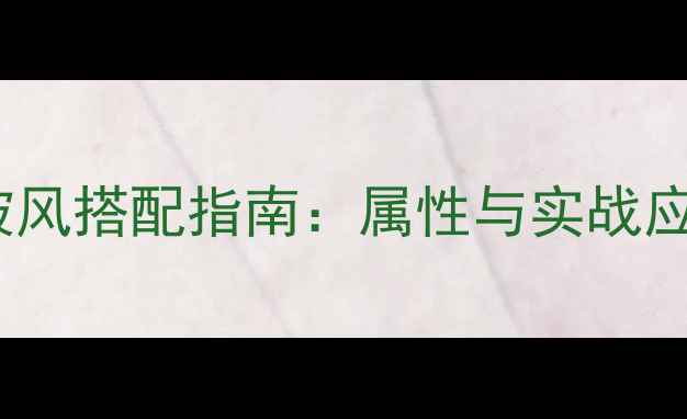 图片 天书残卷披风搭配指南：属性与实战应用全攻略1