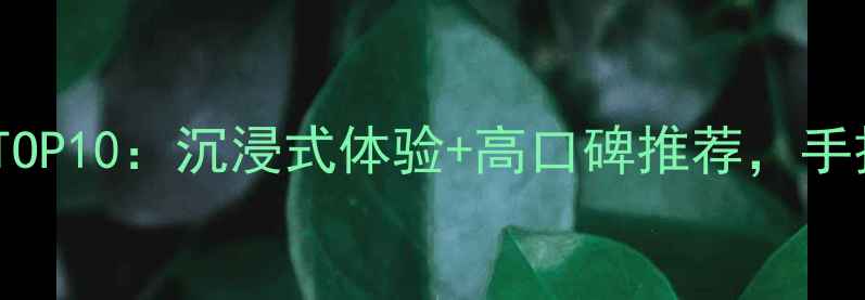 图片 必玩单机游戏攻略TOP10：沉浸式体验+高口碑推荐，手把手教你通关技巧2