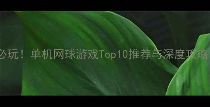 图片 必玩！单机网球游戏Top10推荐与深度攻略1