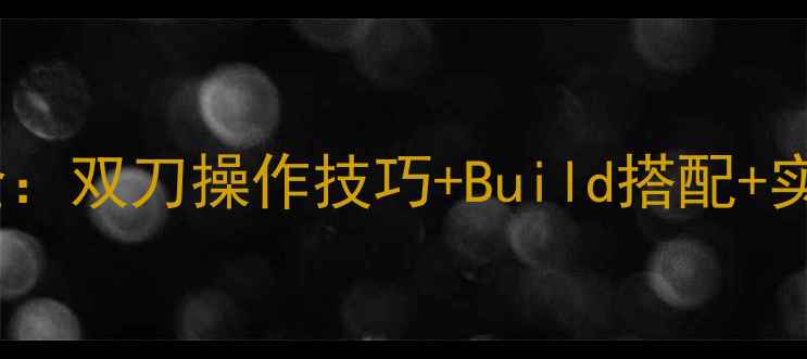图片 我守护的一切双刀流派全：双刀操作技巧+Build搭配+实战教学（附满级配装）1