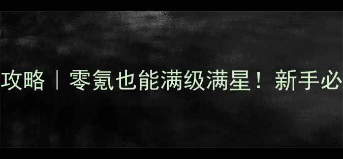 图片 暗黑天堂2保姆级攻略｜零氪也能满级满星！新手必看保姆级教程✨1