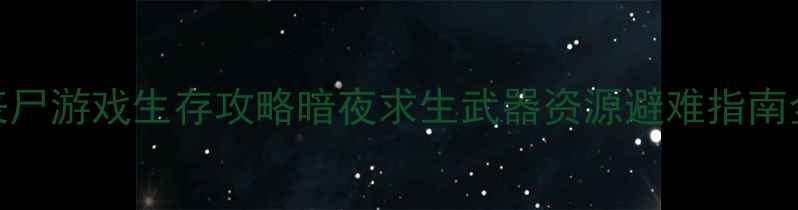 图片 最新电脑单机丧尸游戏生存攻略暗夜求生武器资源避难指南全！电脑党必看