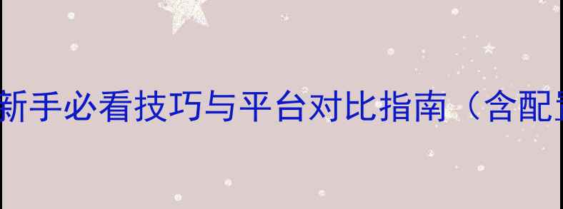 图片 正版单机与PC网游全攻略：新手必看技巧与平台对比指南（含配置需求防坑指南资源推荐）2
