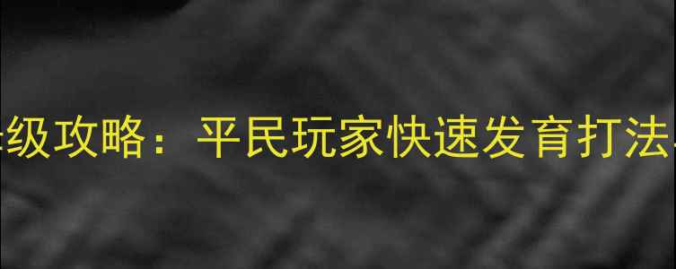 图片 海岛奇兵保姆级攻略：平民玩家快速发育打法与赛季更新全
