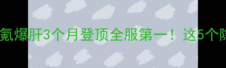 图片 炮灰逆袭攻略｜零氪爆肝3个月登顶全服第一！这5个隐藏机制我扒透了2