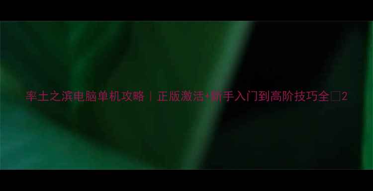 图片 率土之滨电脑单机攻略｜正版激活+新手入门到高阶技巧全✨2