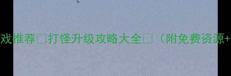 图片 电脑单机游戏推荐🎮打怪升级攻略大全✨（附免费资源+避坑指南）