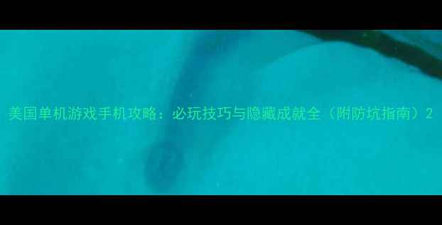 图片 美国单机游戏手机攻略：必玩技巧与隐藏成就全（附防坑指南）2