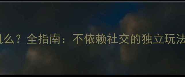 图片 魔兽世界能玩单机么？全指南：不依赖社交的独立玩法与职业选择攻略2