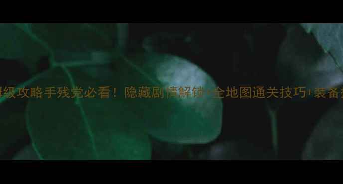 图片 魔塔4：保姆级攻略手残党必看！隐藏剧情解锁+全地图通关技巧+装备搭配指南🔥2