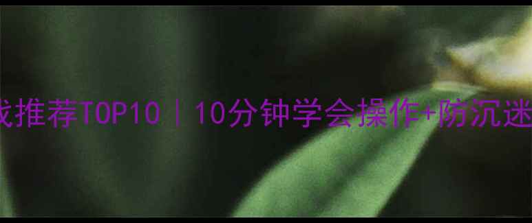 图片 🌟小学生电脑单机游戏推荐TOP10｜10分钟学会操作+防沉迷攻略（附下载链接）1