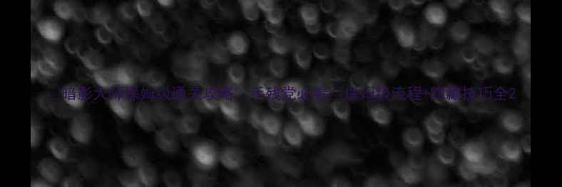 图片 📌暗影大师保姆级通关攻略✅手残党必看✨保姆级流程+隐藏技巧全2