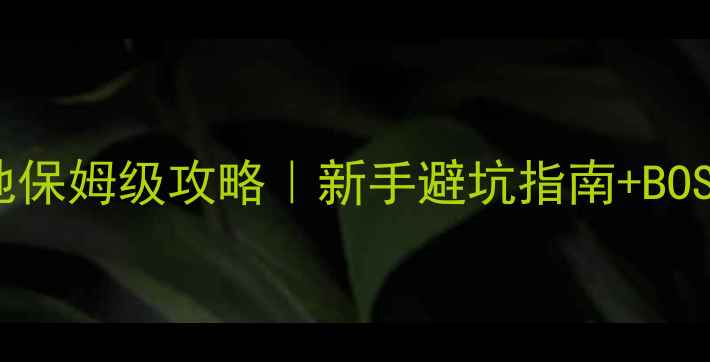 图片 📜黑暗之魂墓地保姆级攻略｜新手避坑指南+BOSS战速通技巧📜