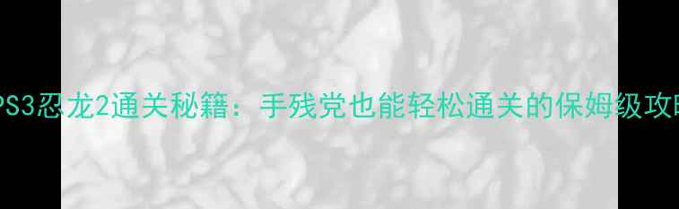 图片 🔥PS3忍龙2通关秘籍：手残党也能轻松通关的保姆级攻略2