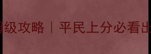 图片 🔥三国乱世张辽保姆级攻略｜平民上分必看出装铭文+战局思路🔥