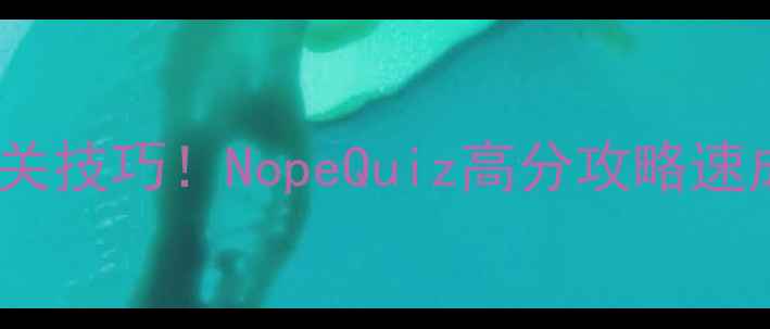 图片 🔥保姆级教程+通关技巧！NopeQuiz高分攻略速成指南（完整版）