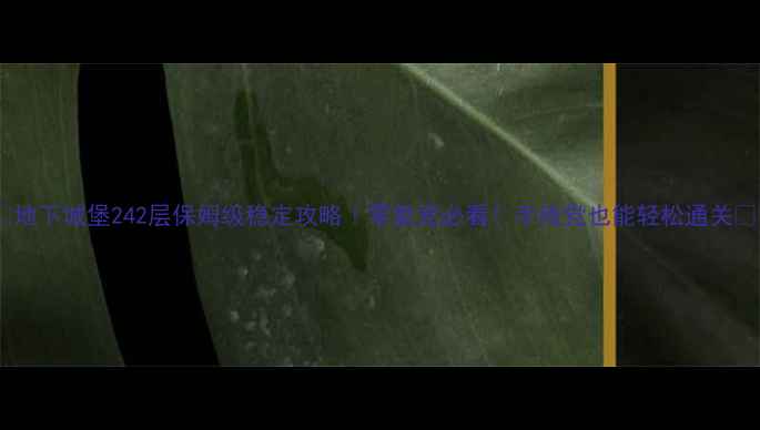 图片 🔥地下城堡242层保姆级稳定攻略｜零氪党必看！手残党也能轻松通关🔥1