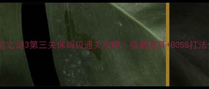 图片 🔥地宫之谜3第三关保姆级通关攻略｜隐藏道具+BOSS打法全🔥1