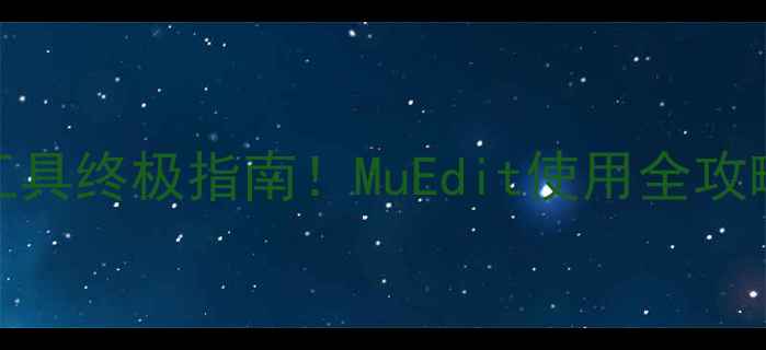图片 🔥奇迹MU单机版GM工具终极指南！MuEdit使用全攻略+隐藏功能大！🔥1